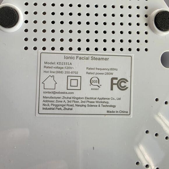 EZBASICS Facial Steamer Ionic Face Steamer W/ 5-Piece Stainless Steel Skin Kit - Picture 8 of 8